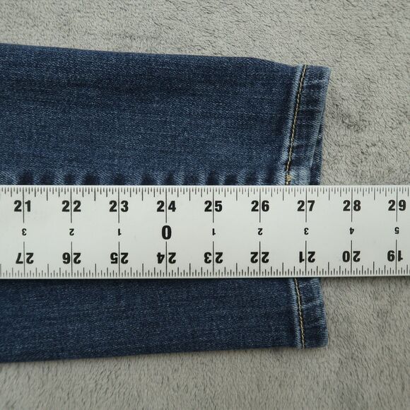 Judy Blue Jeans Juniors 11/30 Blue High-Rise Boyfriend Fit 27" Inseam Destroyed - Picture 4 of 16